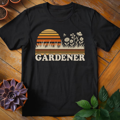 Retro Gardener Tee T-Shirt Black / S