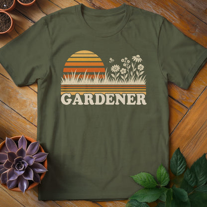 Retro Gardener Tee T-Shirt Military Green / S