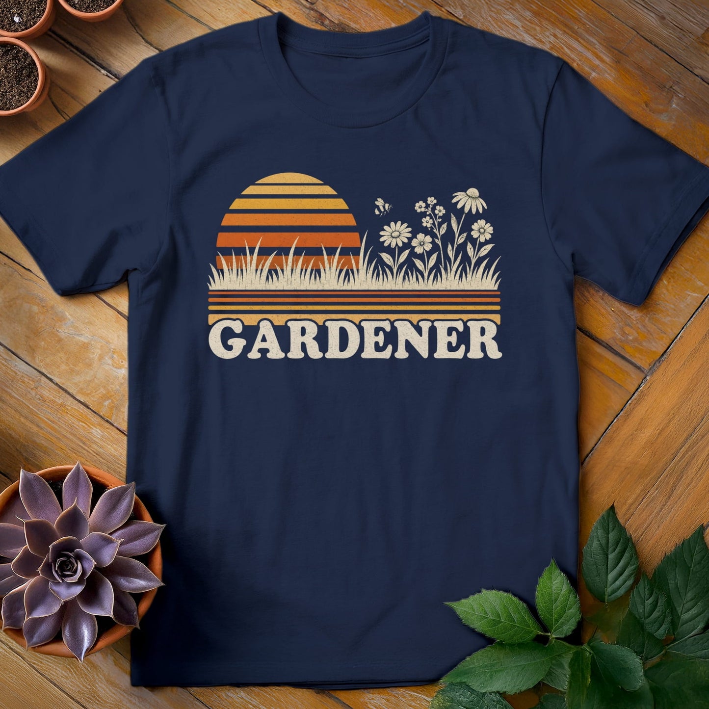 Retro Gardener Tee T-Shirt Navy / S