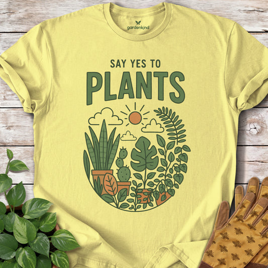 Say Yes to Plants Tee, Cornsilk