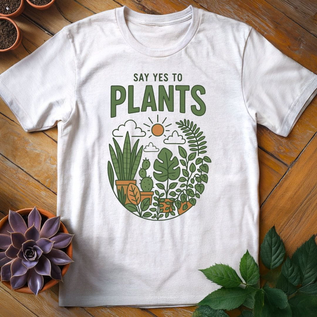 Say Yes to Plants Tee T-Shirt White / S