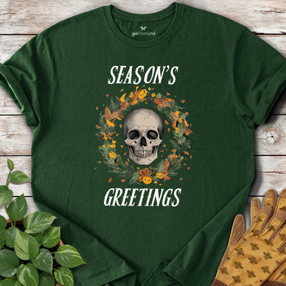 Season's Greetings Tee, Forest Green
