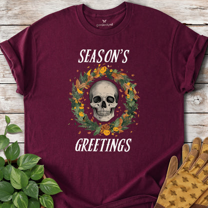 Season's Greetings Tee, Maroon