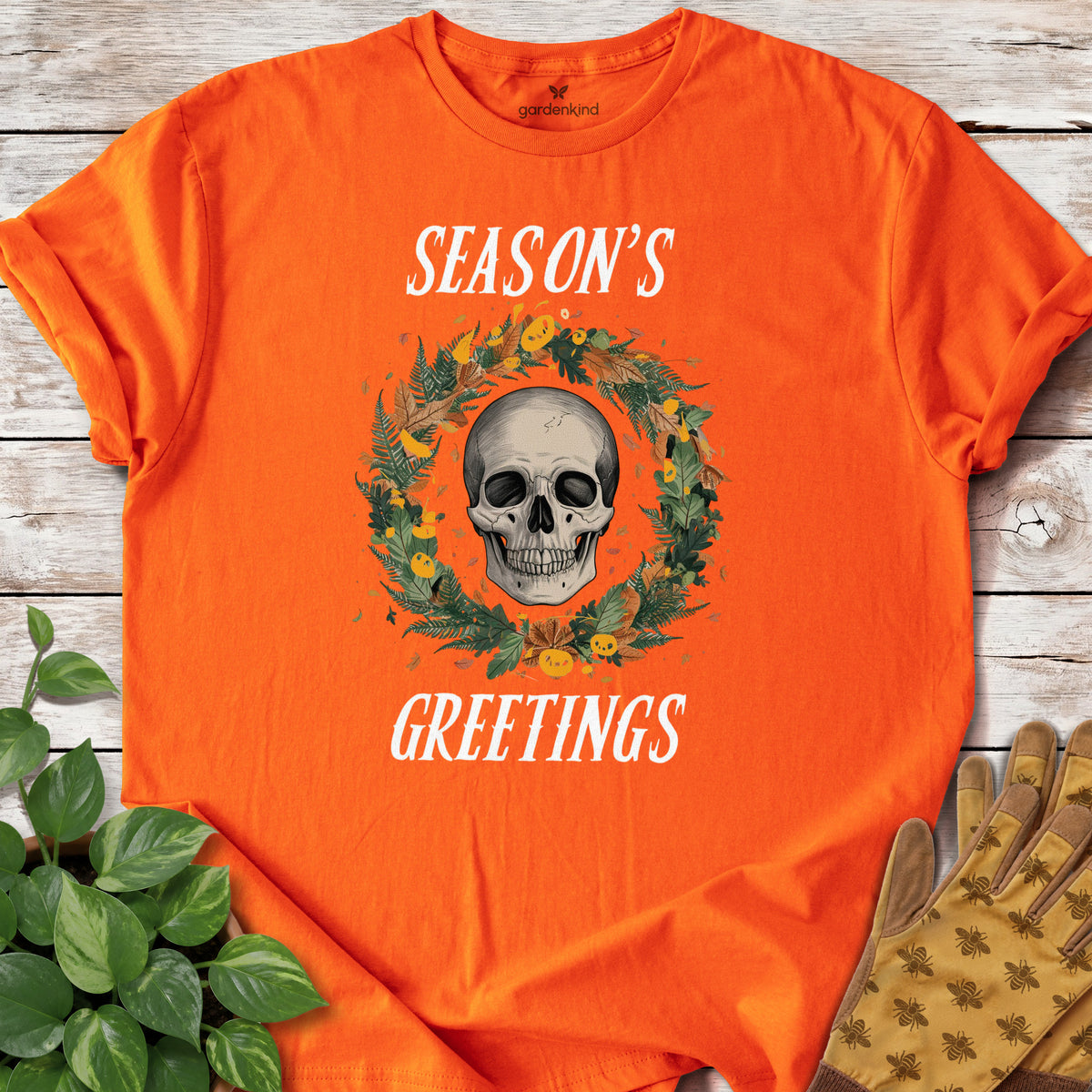 Season's Greetings Tee, Orange