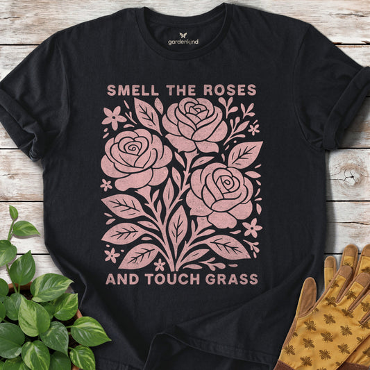 Smell the Roses Tee, Black