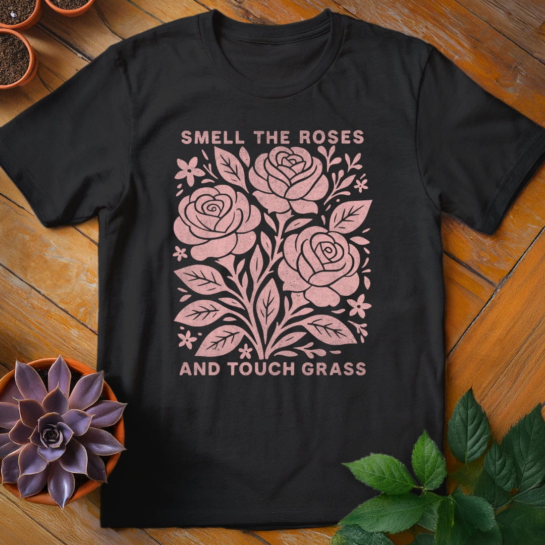 Smell the Roses Tee T-Shirt Black / S
