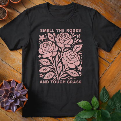 Smell the Roses Tee T-Shirt Black / S