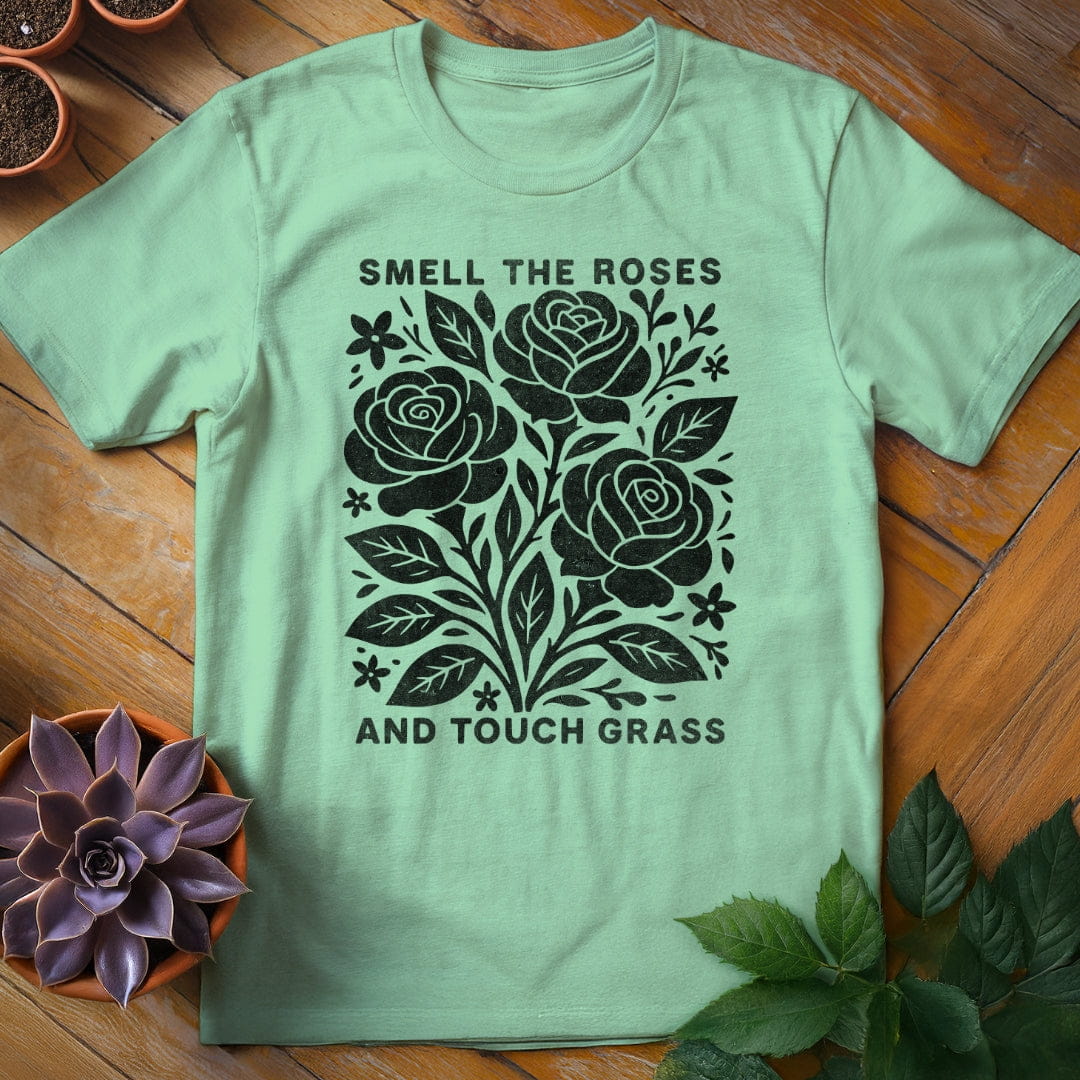 Smell the Roses Tee T-Shirt Mint Green / S