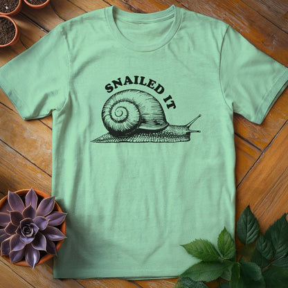 Snailed It Tee T-Shirt Mint Green / S