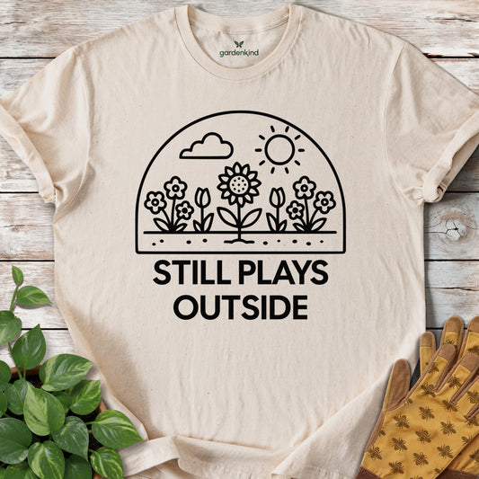 Still Plays Outside Tee, Natural