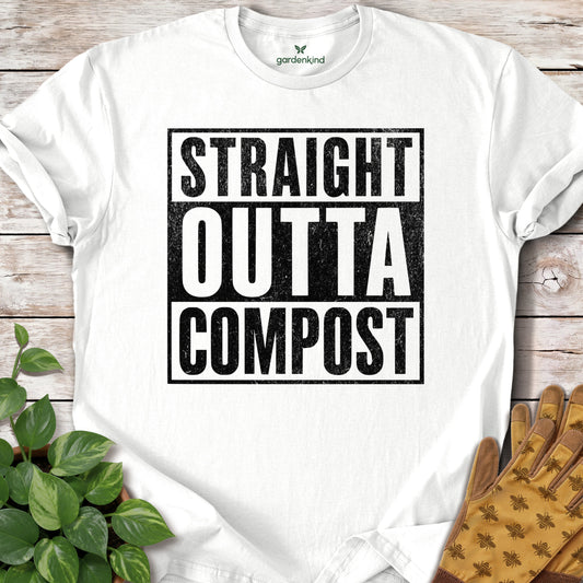 Straight Outta Compost Tee, White