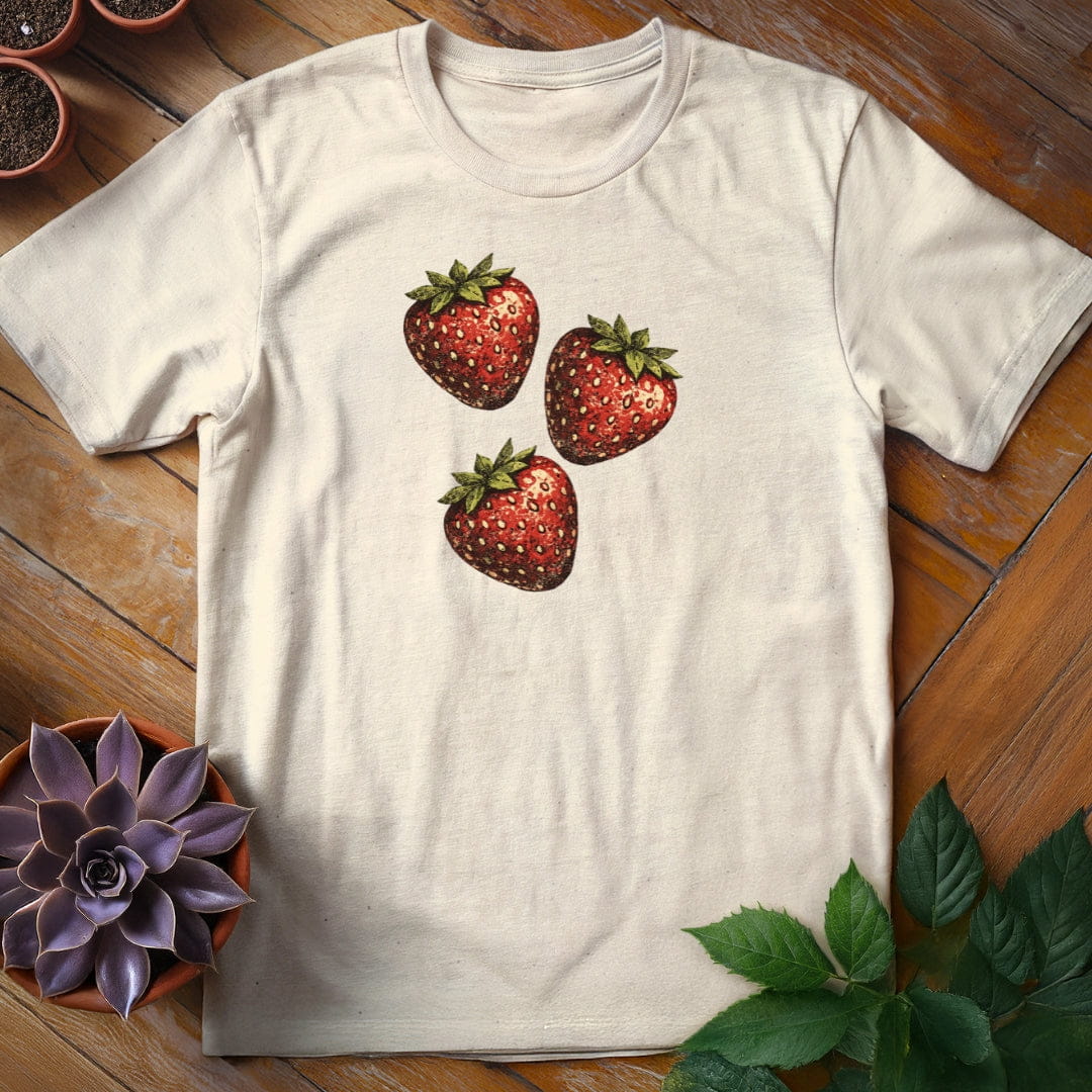 Strawberries Tee T-Shirt Natural / S