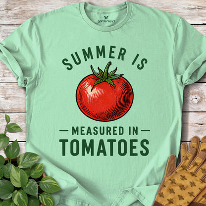 Summer is Measured in Tomatoes Tee, Mint Green
