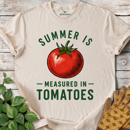 Summer is Measured in Tomatoes Tee, Natural