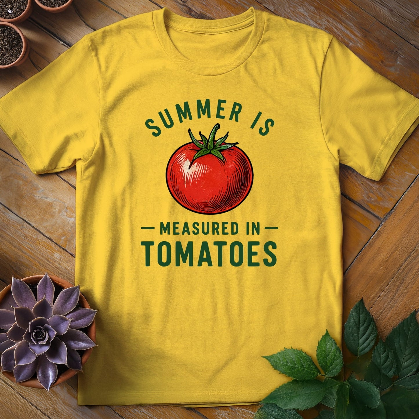 Summer is Measured in Tomatoes Tee T-Shirt Daisy / S