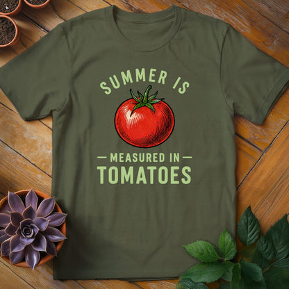 Summer is Measured in Tomatoes Tee T-Shirt Military Green / S