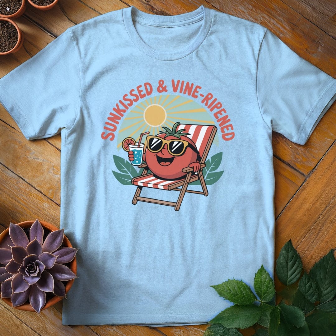 Sunkissed & Vine-Ripened Tee T-Shirt Light Blue / S