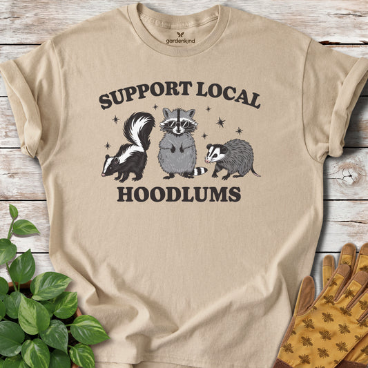 Support Local Hoodlums Tee, Sand