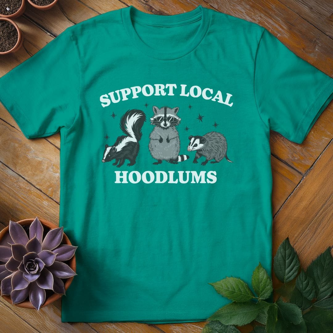 Support Local Hoodlums Tee T-Shirt Jade Dome / S