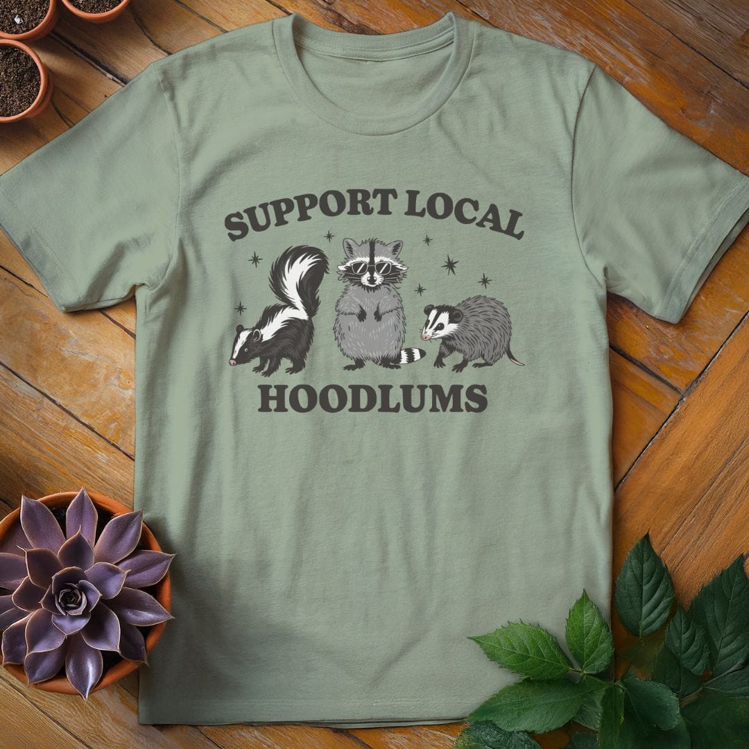 Support Local Hoodlums Tee T-Shirt Sage / XL