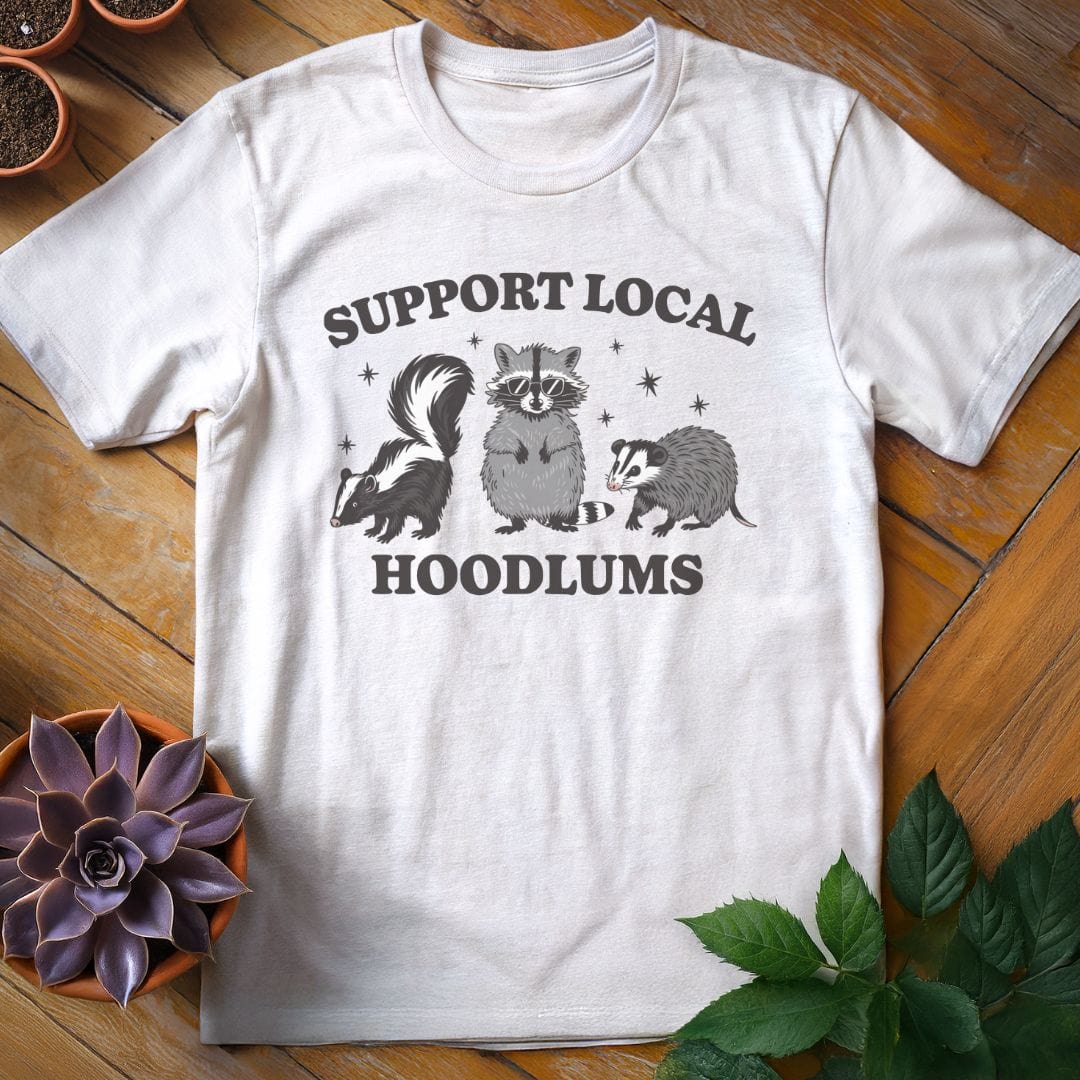 Support Local Hoodlums Tee T-Shirt White / S