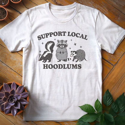 Support Local Hoodlums Tee T-Shirt White / S