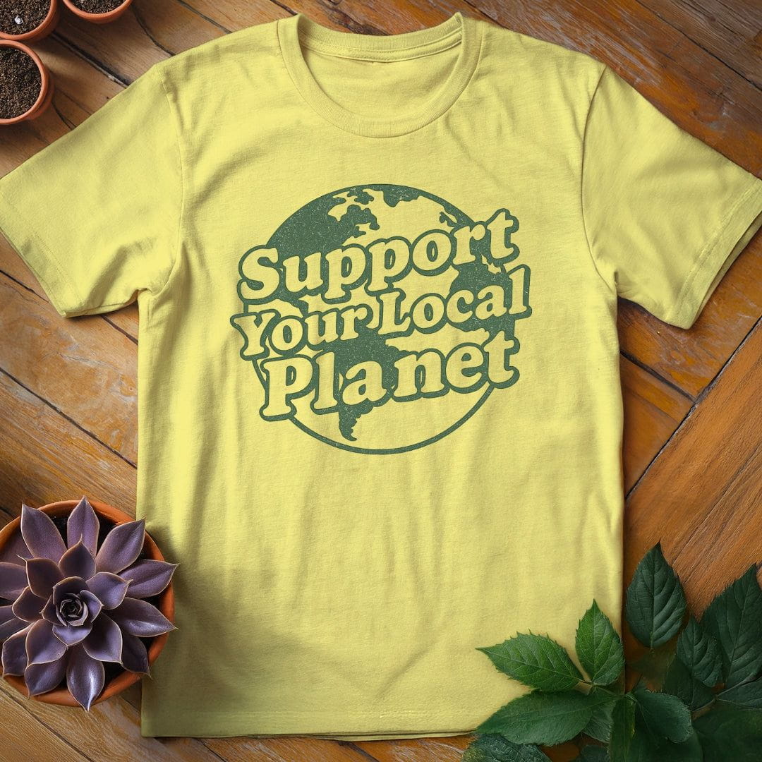 Support Your Local Planet Tee T-Shirt Cornsilk / S