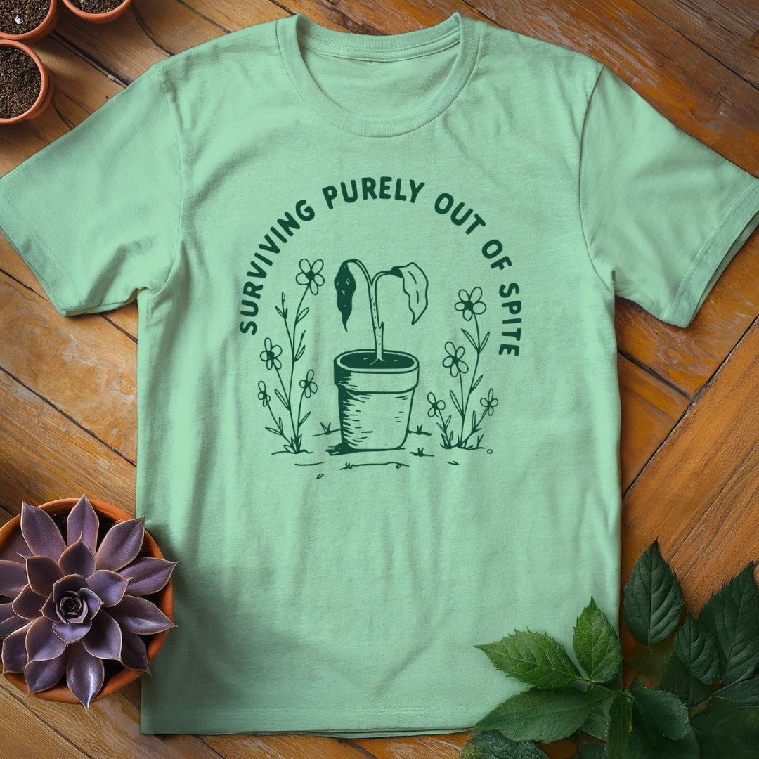 Surviving Purely Out of Spite Tee T-Shirt Mint Green / S