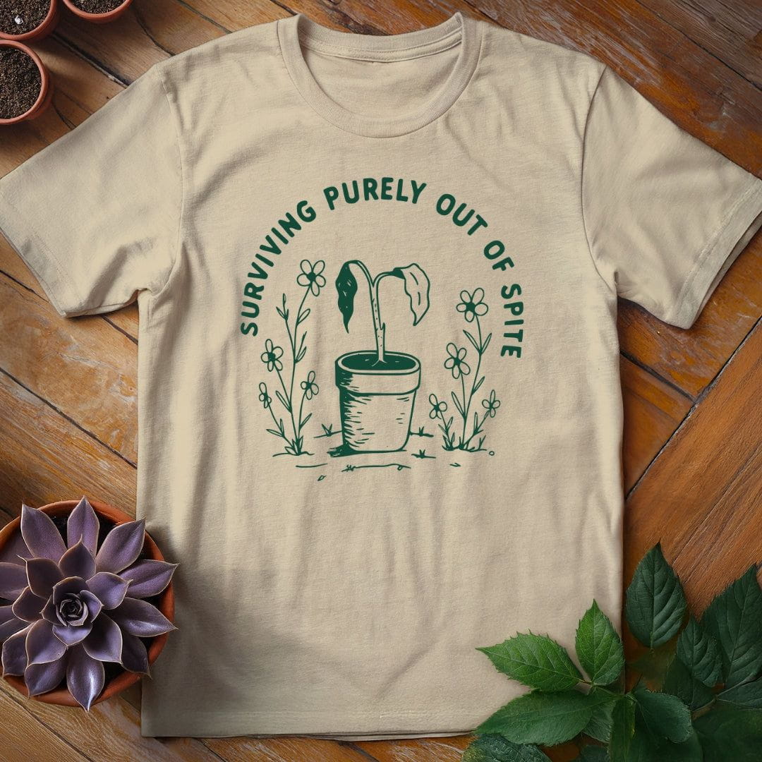 Surviving Purely Out of Spite Tee T-Shirt Sand / S