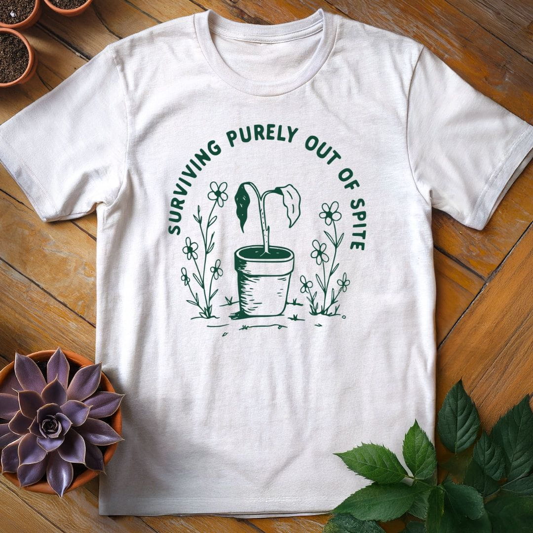 Surviving Purely Out of Spite Tee T-Shirt White / S