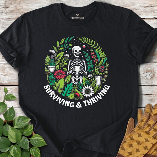Surviving & Thriving Tee, Black