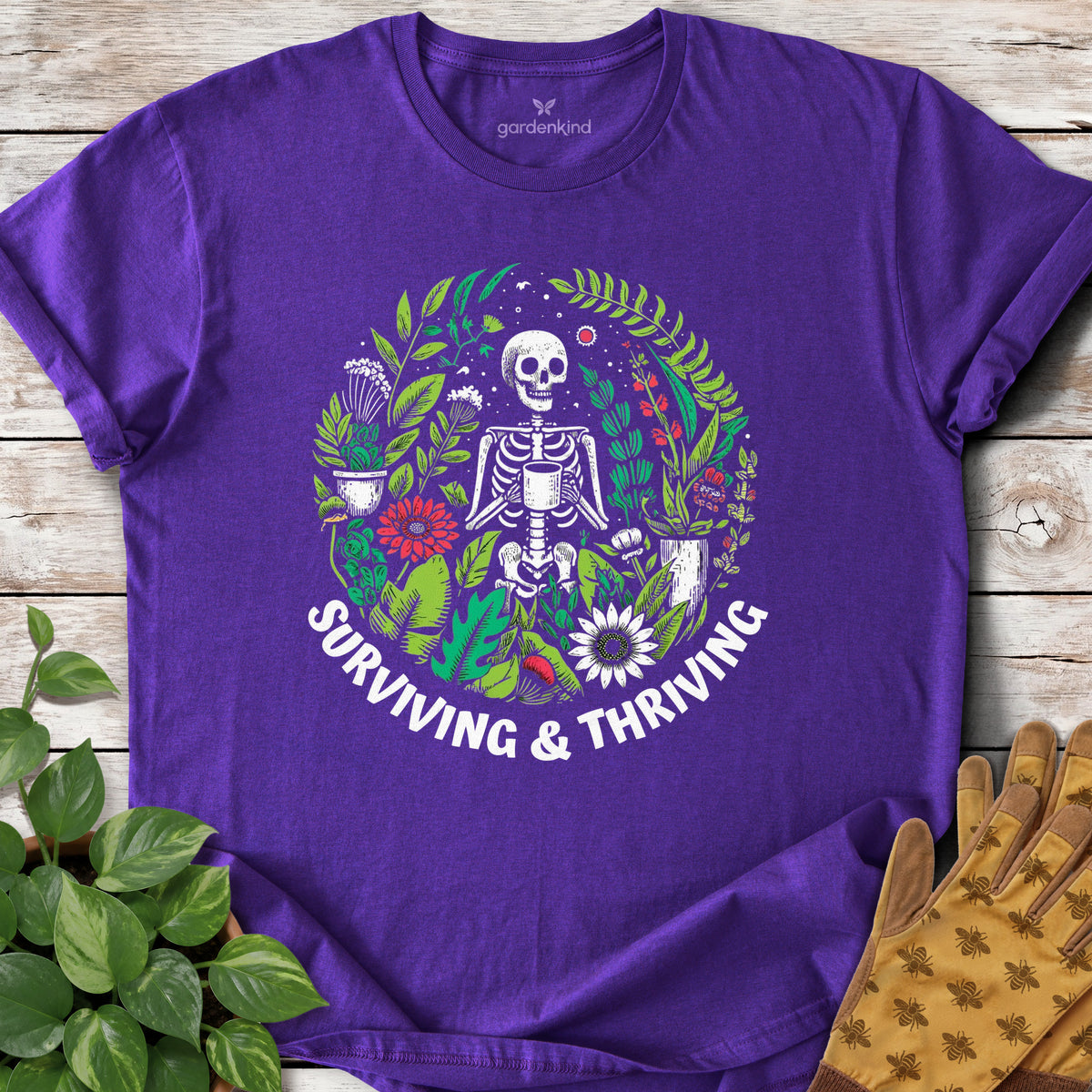 Surviving & Thriving Tee, Purple