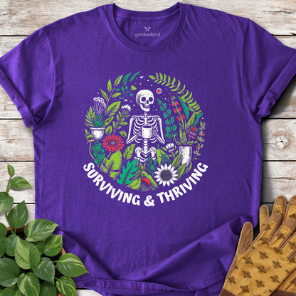 Surviving & Thriving Tee, Purple