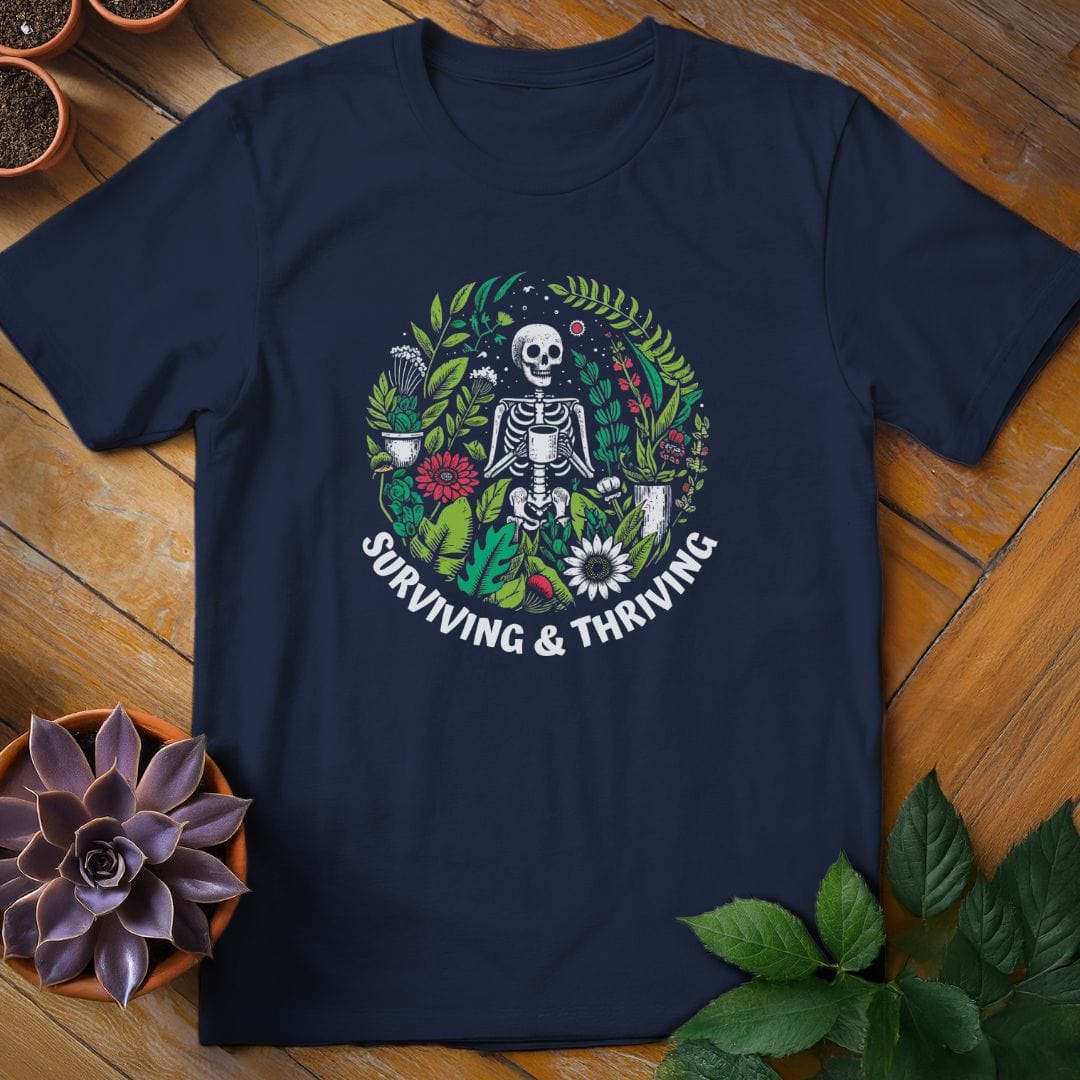 Surviving & Thriving Tee T-Shirt Navy / S