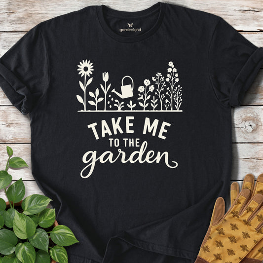 Take Me to the Garden Tee, Black