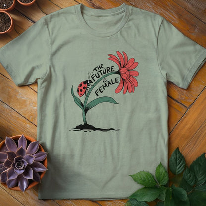 The Future is Female Tee T-Shirt Sage / XL