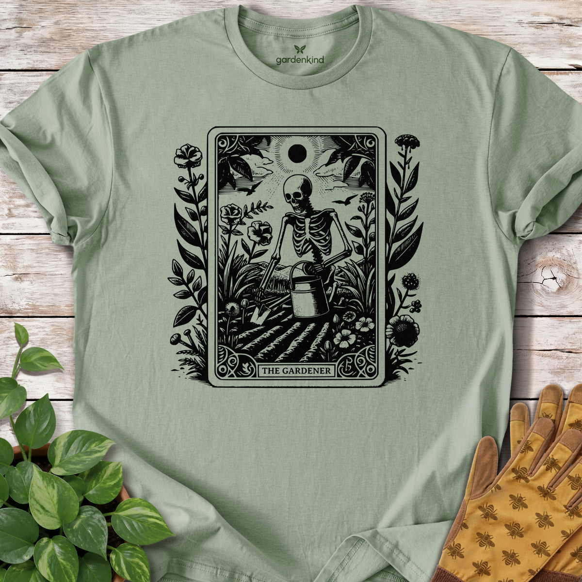 The Gardener Tee, Sage