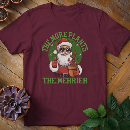 The More Plants the Merrier Tee T-Shirt Maroon / S