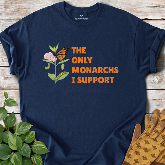 The Only Monarchs I Support Tee, Navy