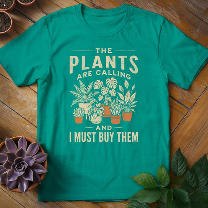 The Plants are Calling Tee T-Shirt Jade Dome / S