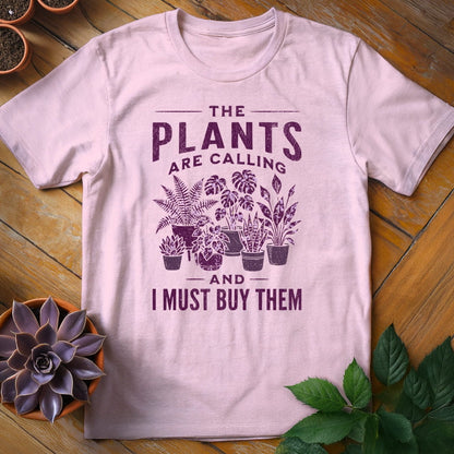The Plants are Calling Tee T-Shirt Light Pink / S