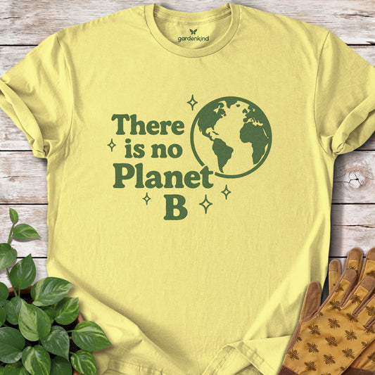 There Is No Planet B Tee, Cornsilk