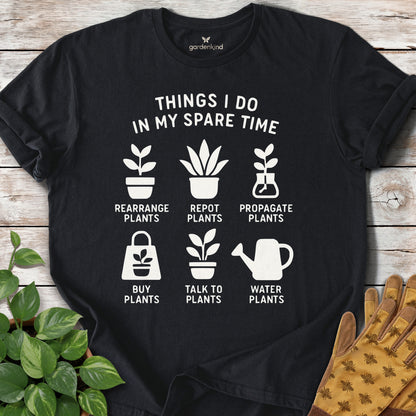 Things I Do in My Spare Time Tee, Black