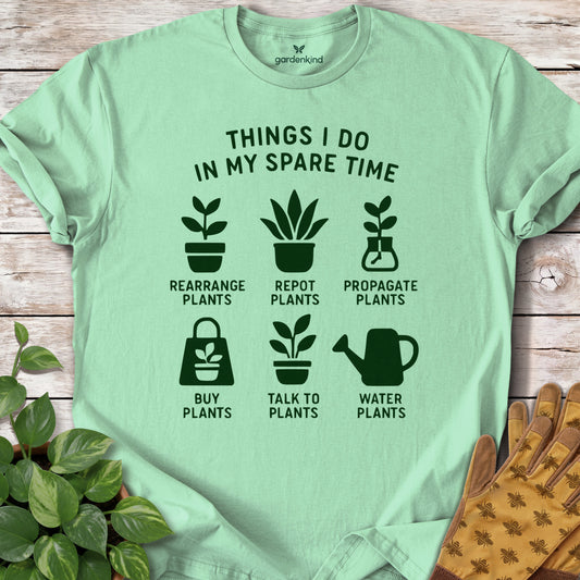 Things I Do in My Spare Time Tee, Mint Green