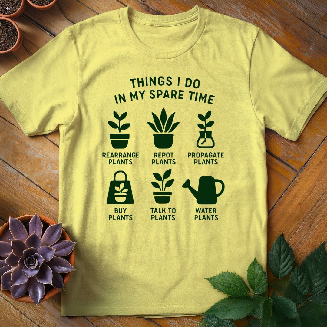 Things I Do in My Spare Time Tee T-Shirt Cornsilk / S