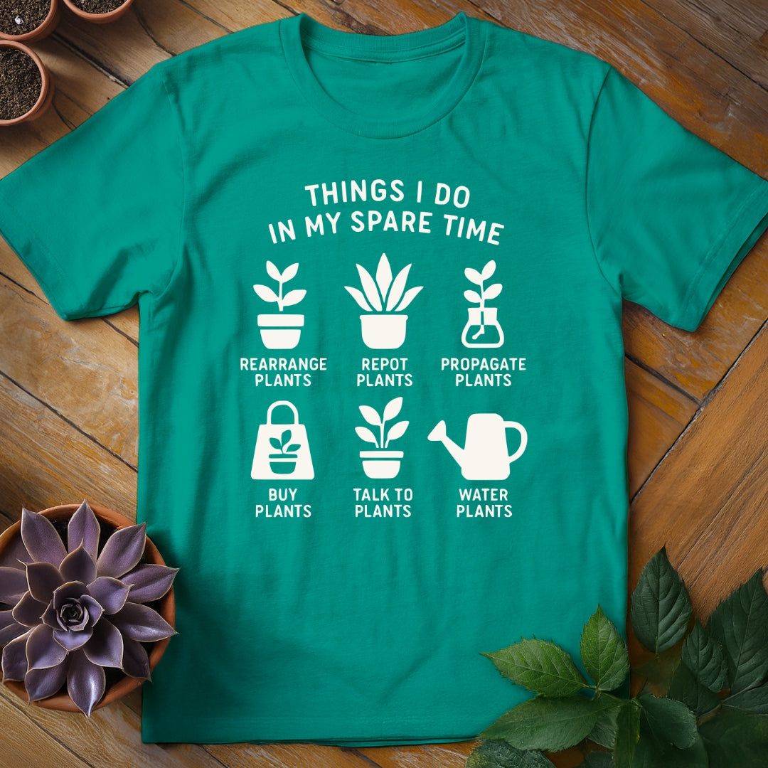 Things I Do in My Spare Time Tee T-Shirt Jade Dome / S