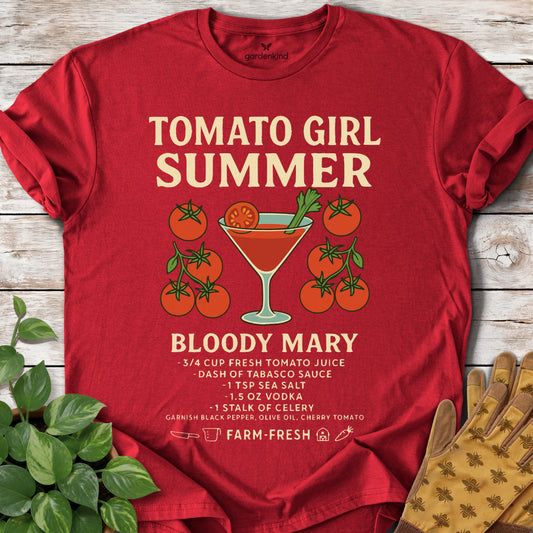 Tomato Girl Summer Tee, Cherry Red
