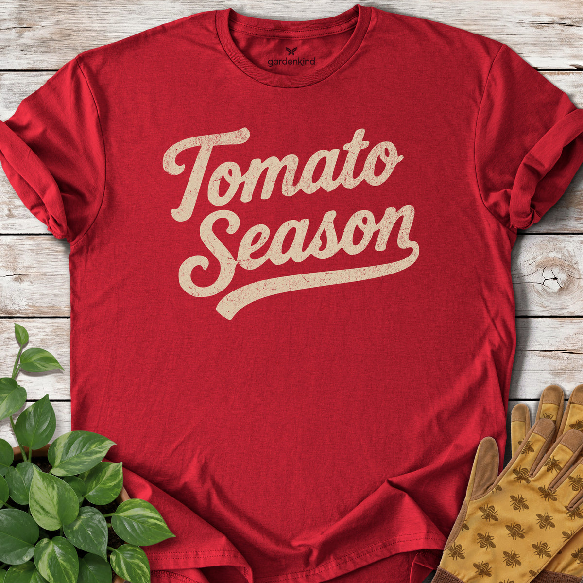 Tomato Season Tee, Cherry Red
