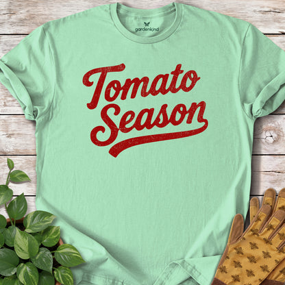 Tomato Season Tee, Mint Green