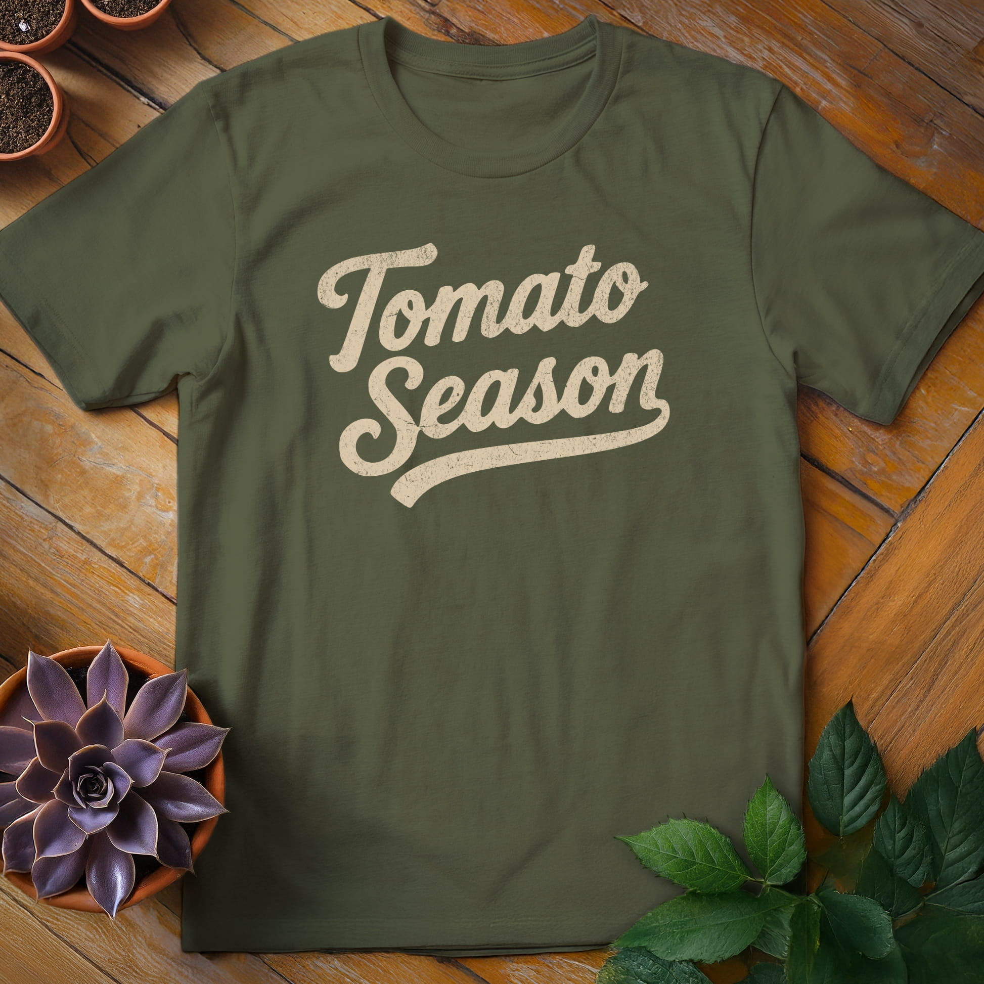 Tomato Season Tee T-Shirt Military Green / S
